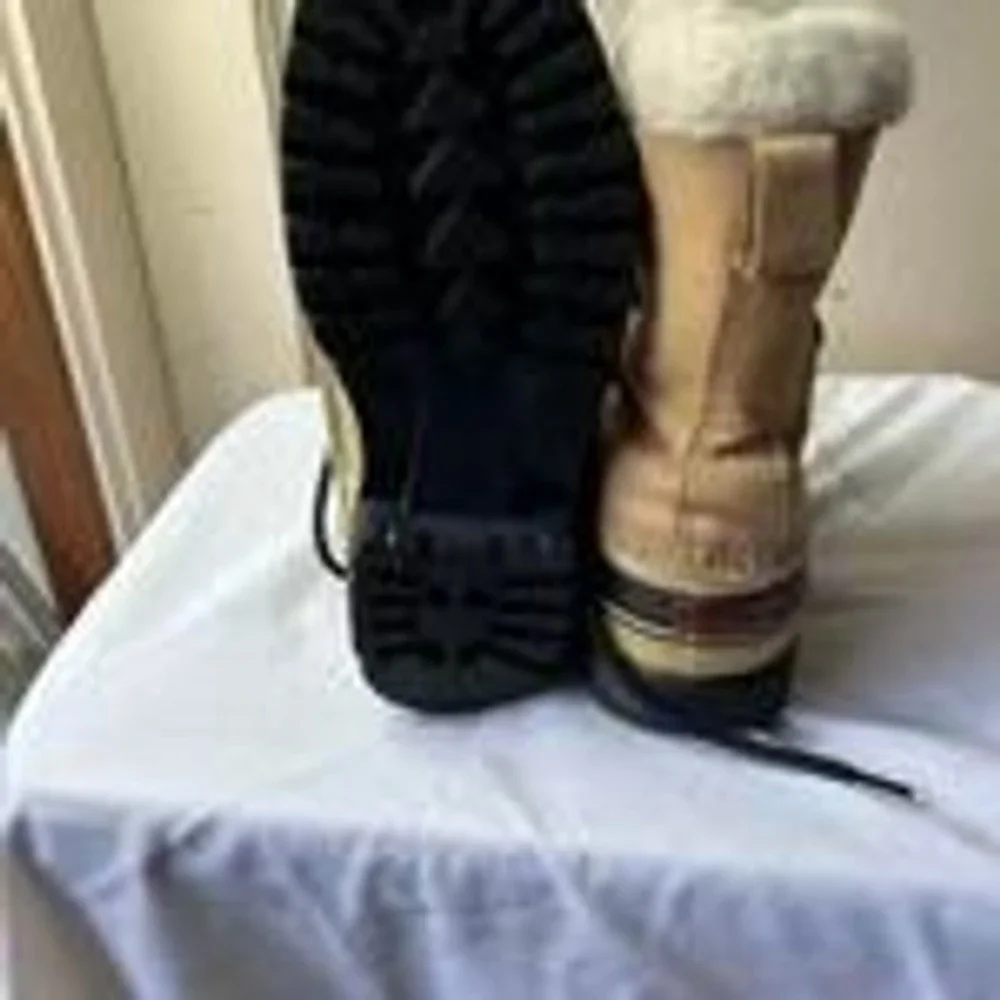 Sorel Caribou Mens Winter Snow Boots Waterproof Tan Black 8